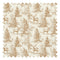 Distant Antlers Fabric in Tan