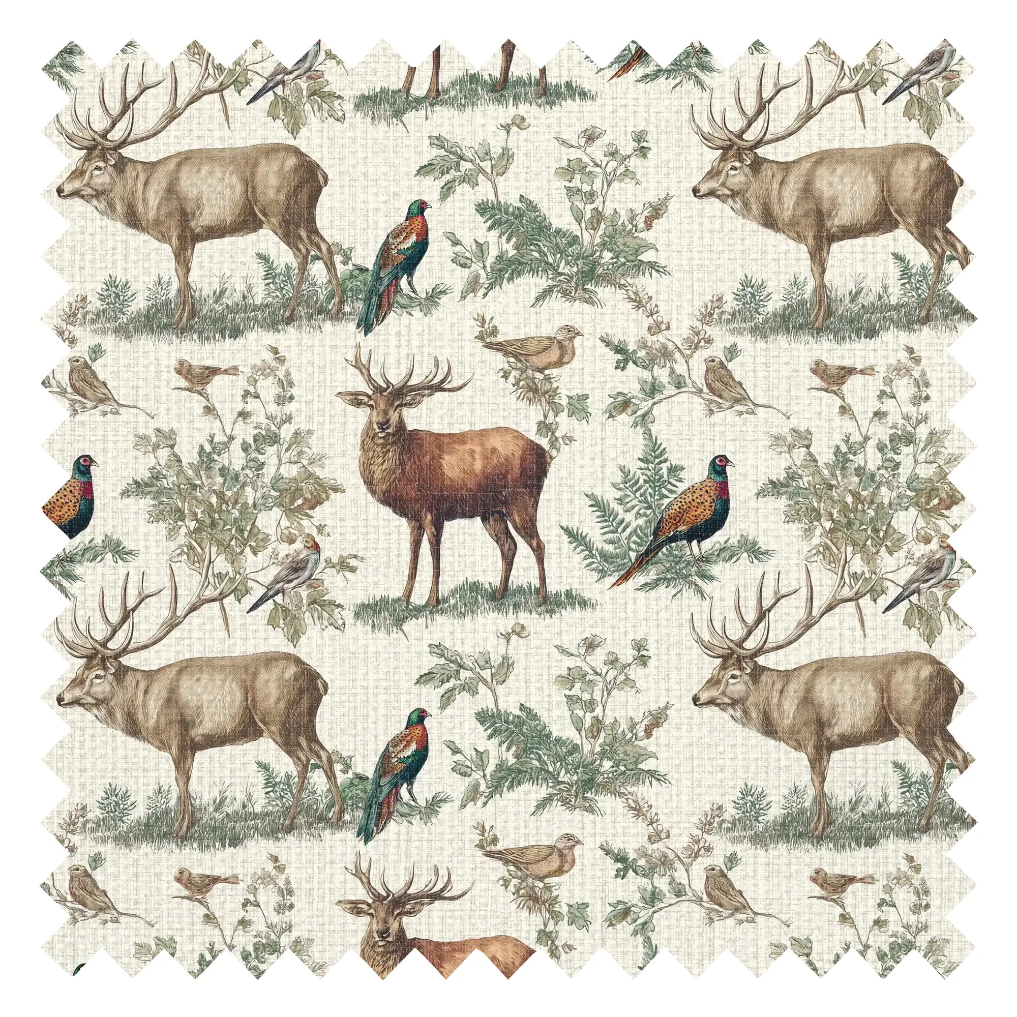 Moorland Majesty Fabric in Cream