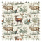 Moorland Majesty Fabric in Cream