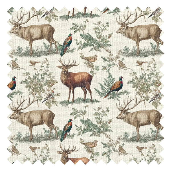 Moorland Majesty Fabric in Cream