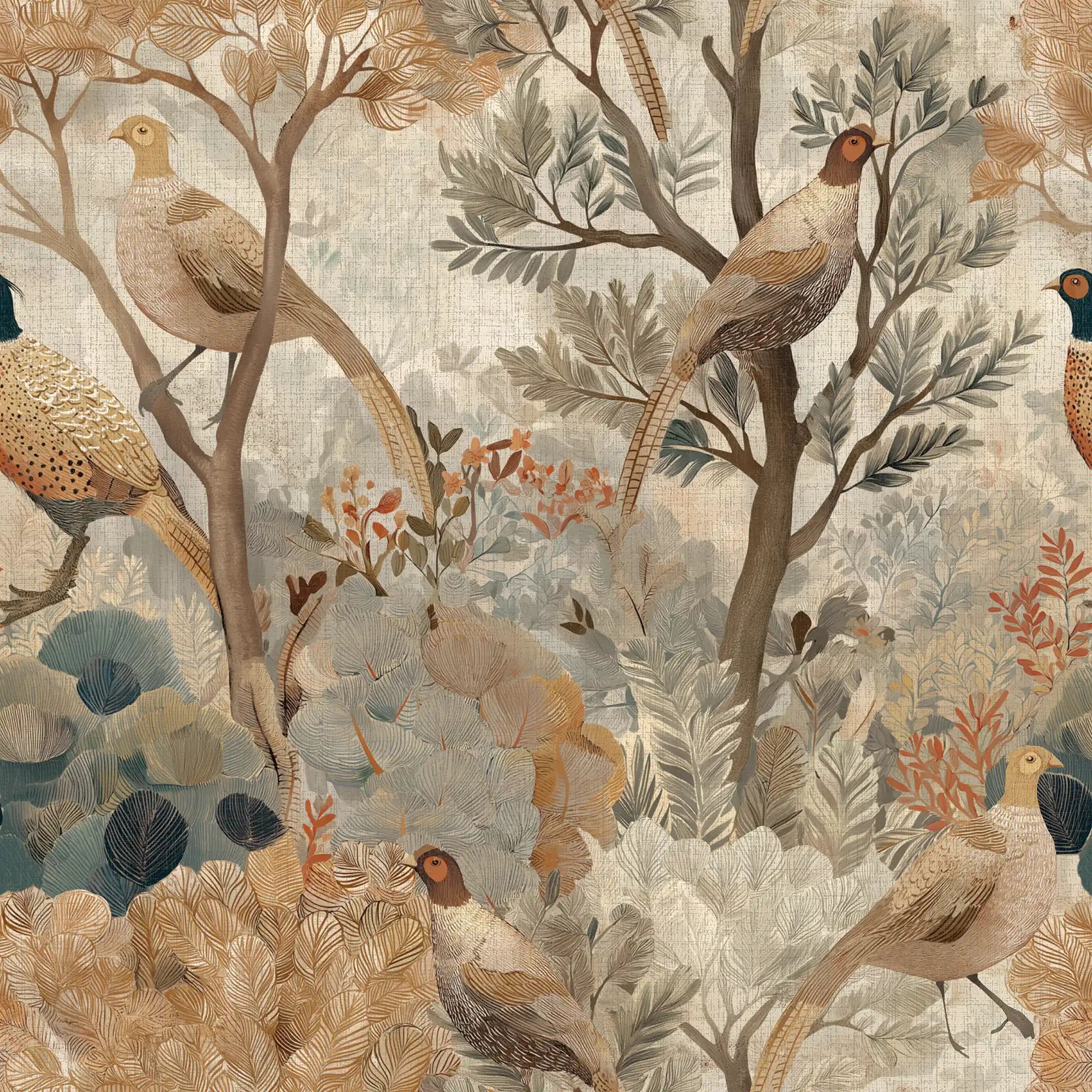 The Laird's Game Wallpaper in Rustic Neutrals