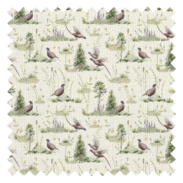 Pheasant Meadow Fabric in Cream