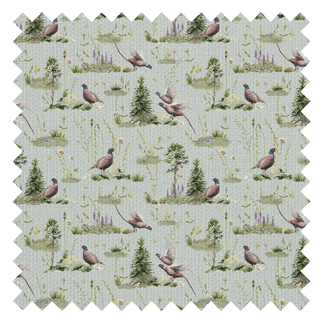 Pheasant Meadow Fabric in Sage