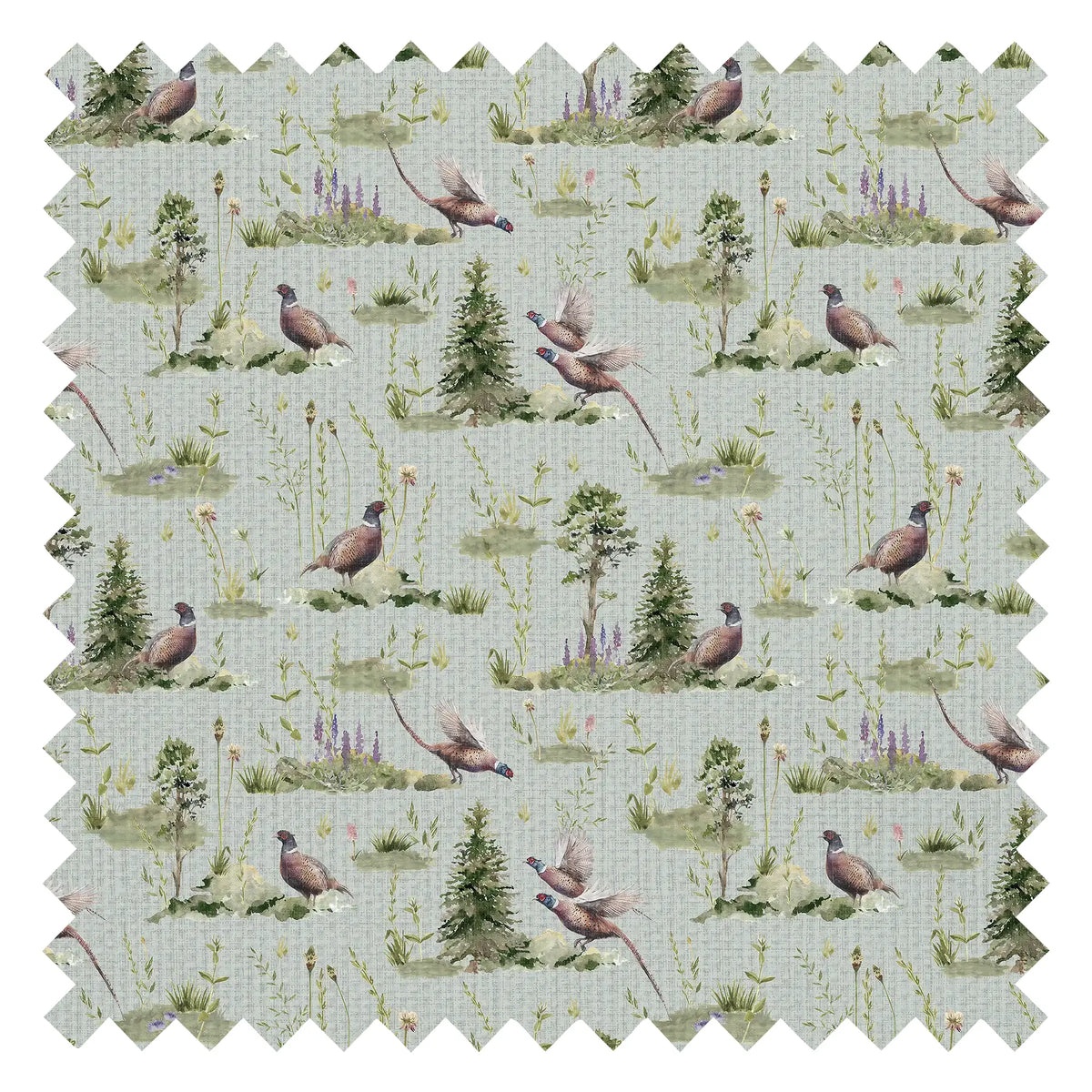 Pheasant Meadow Fabric in Sage
