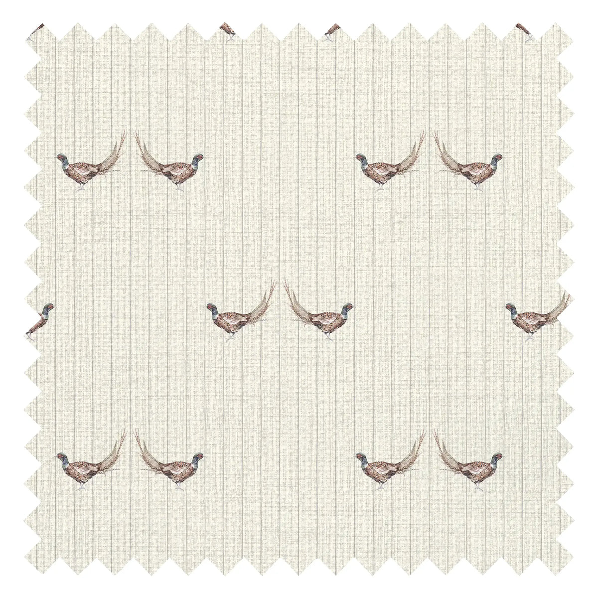 Brace Stripe Fabric in Cream