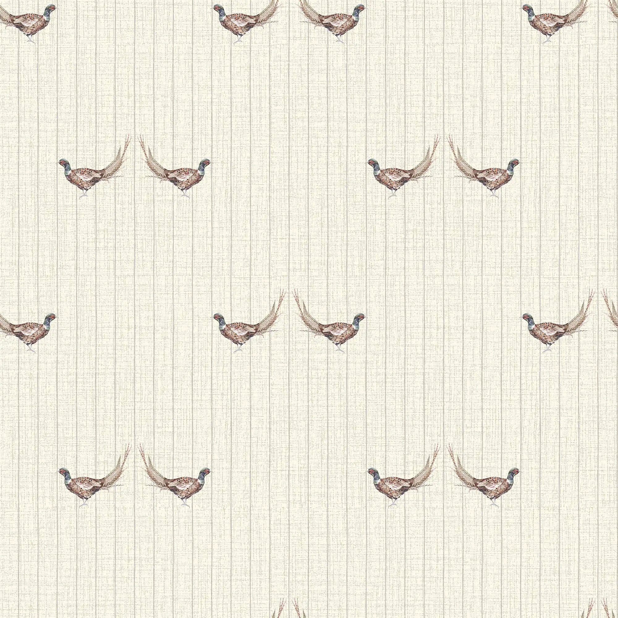 Brace Stripe Wallpaper in Cream