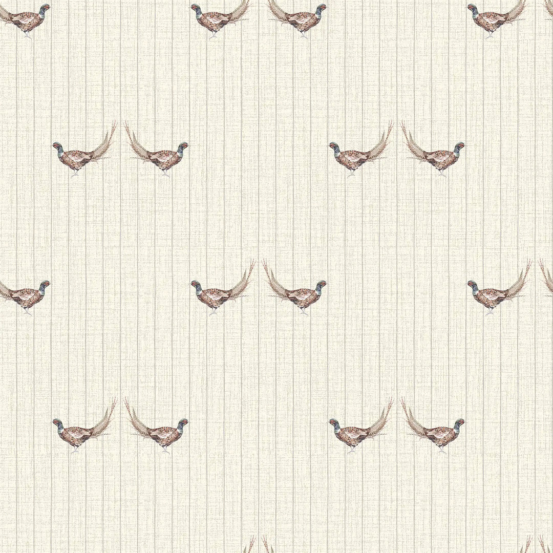 Brace Stripe Wallpaper in Cream