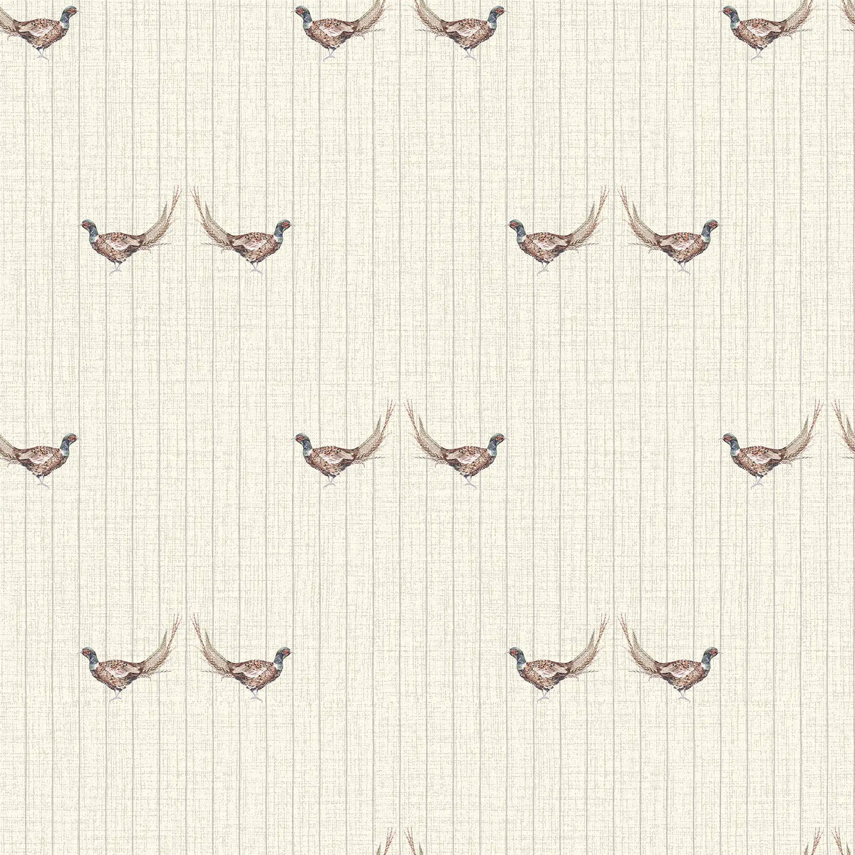 Brace Stripe Wallpaper in Cream