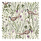 Highland Meadow Fabric in Cream, Sage and Lavender