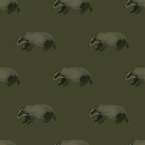 Sample of Lord Brocktree Wallpaper in Gentleman Green