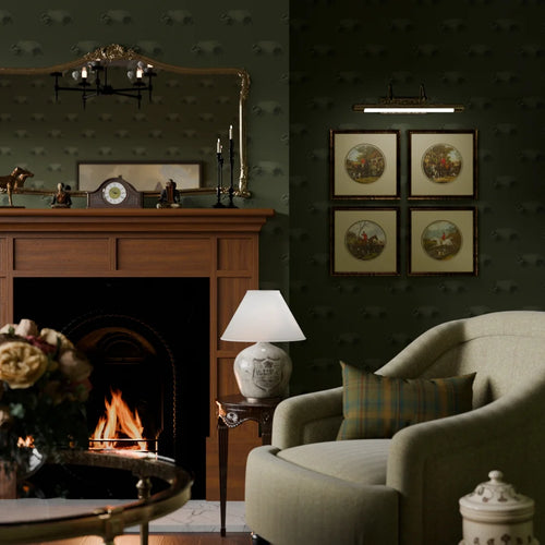 Lord Brocktree Wallpaper in Gentleman Green