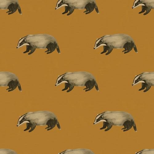 Sample of Lord Brocktree Wallpaper in Mustard