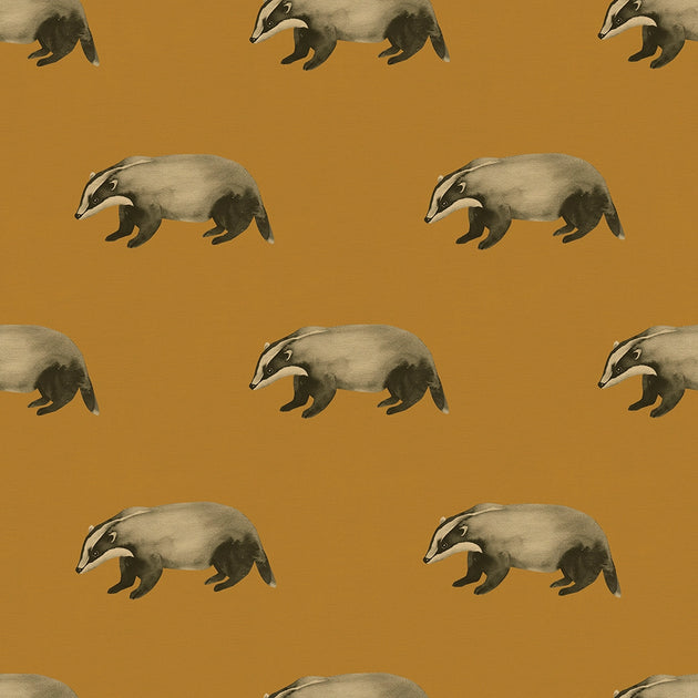 Lord Brocktree Wallpaper in Mustard