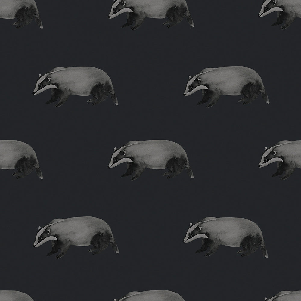 Lord Brocktree Wallpaper in Oxford Blue