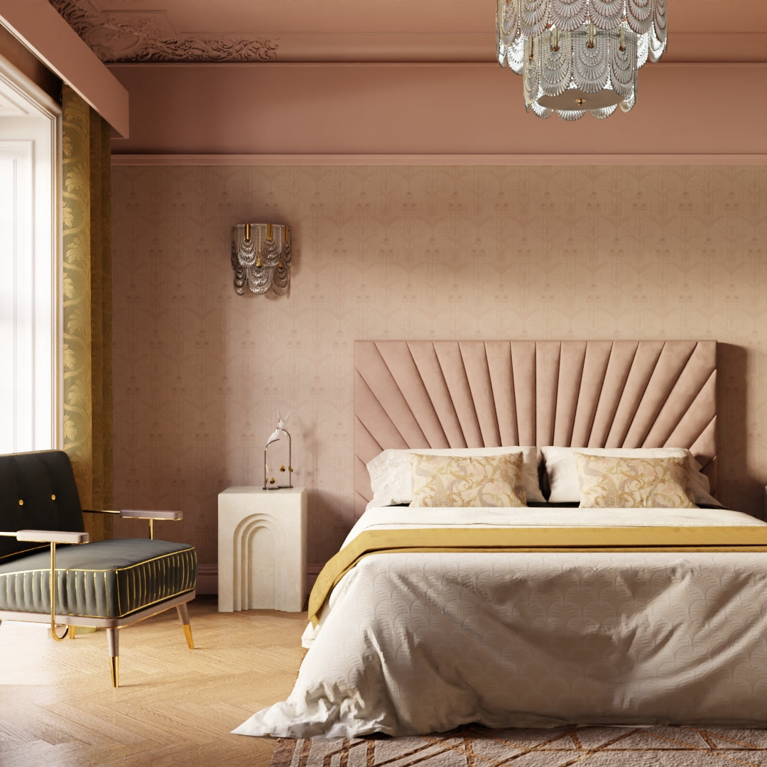 Mackintosh Wallpaper in Dusty Pink