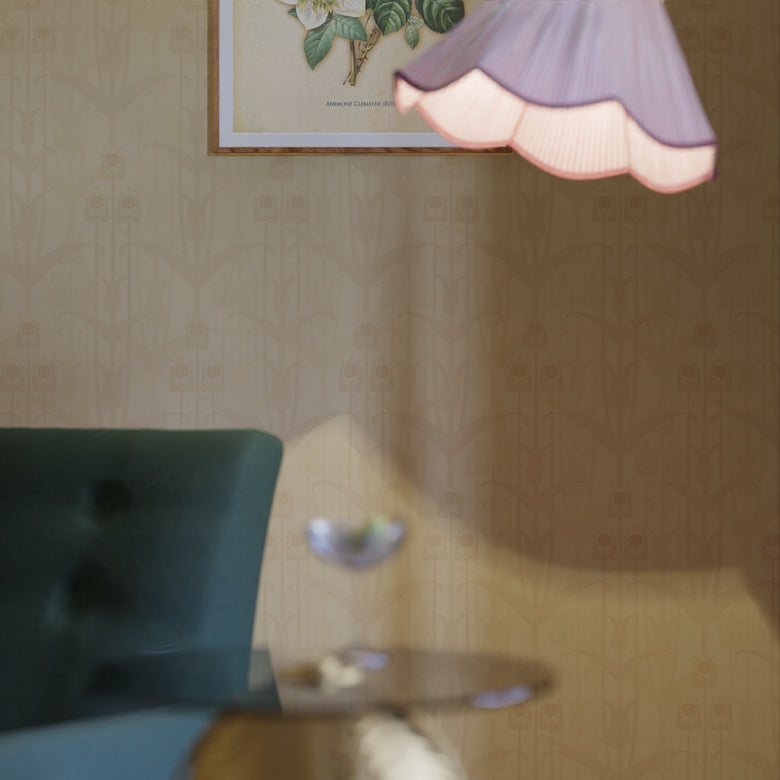 Mackintosh Wallpaper in Ochre