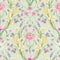 Maisie Wallpaper in Spring Hues on Sage