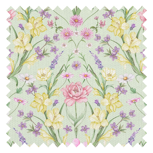 Maisie Fabric in Spring Hues on Sage