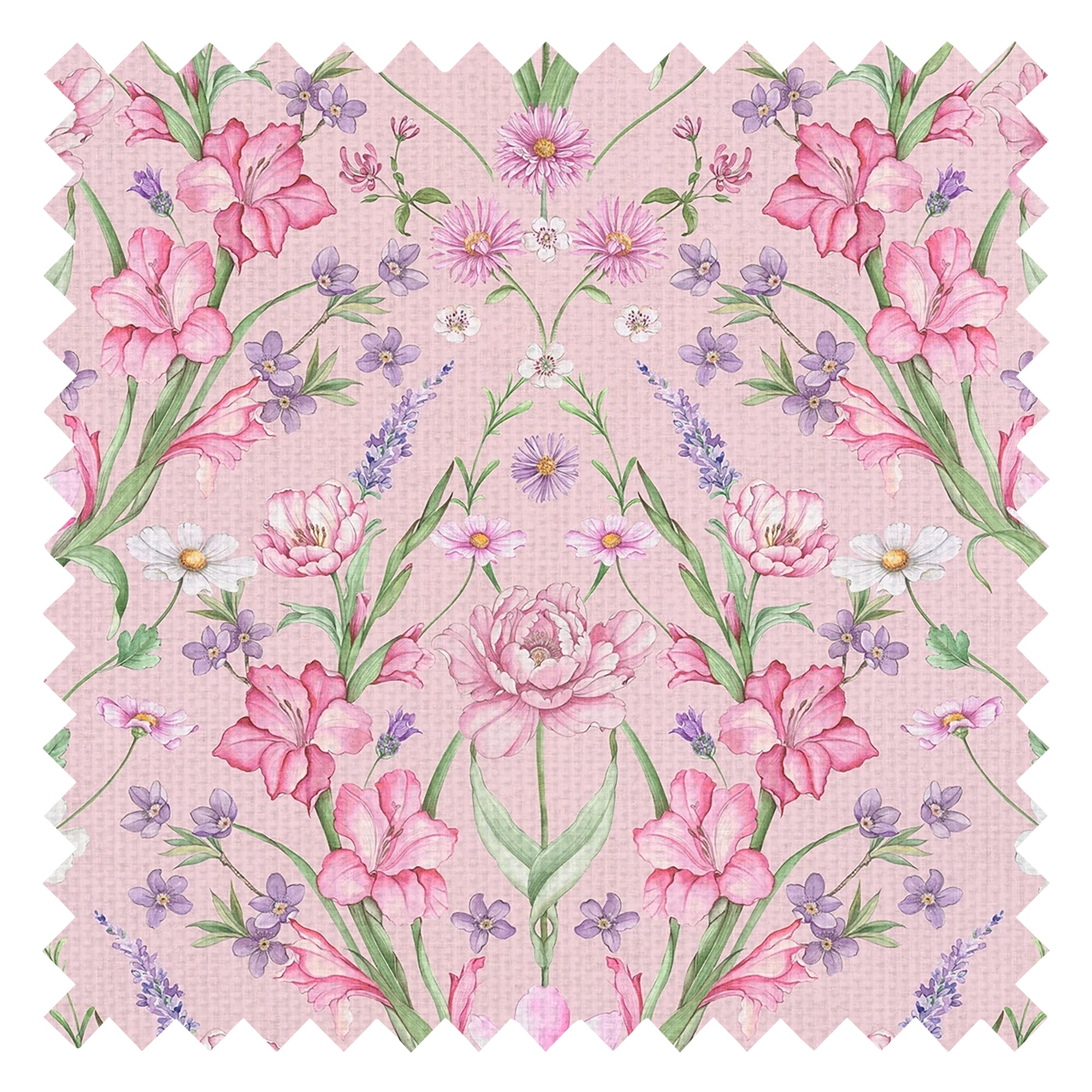 Maisie Fabric in Summer Pinks and Lilac