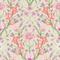 Maisie Wallpaper in Summer Pinks and Oranges
