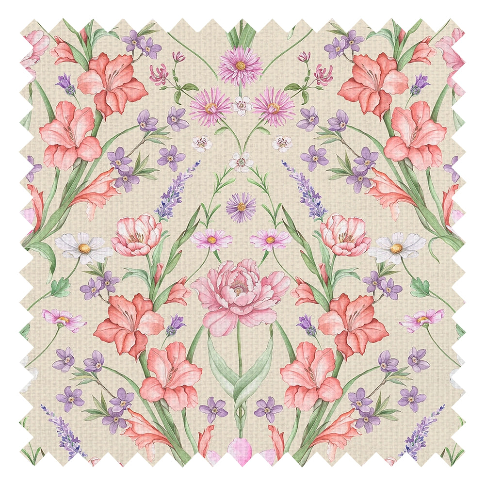 Maisie Fabric in Summer Pinks and Oranges