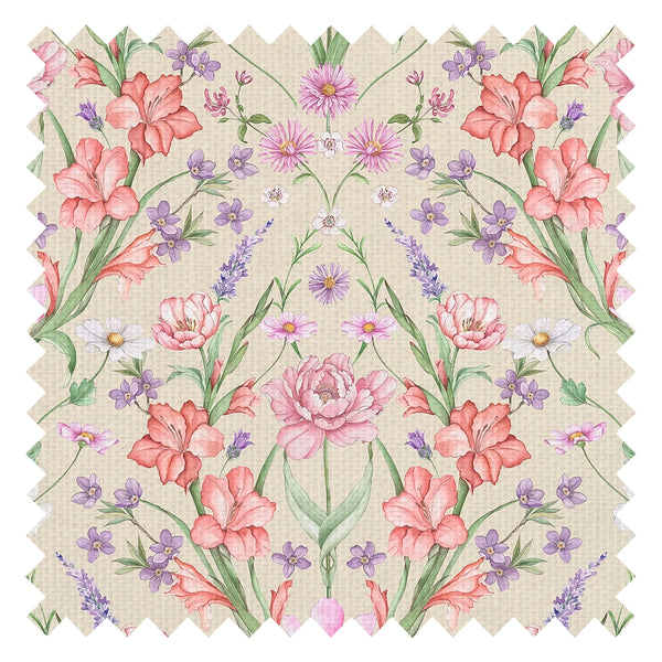 Maisie Fabric in Summer Pinks and Oranges