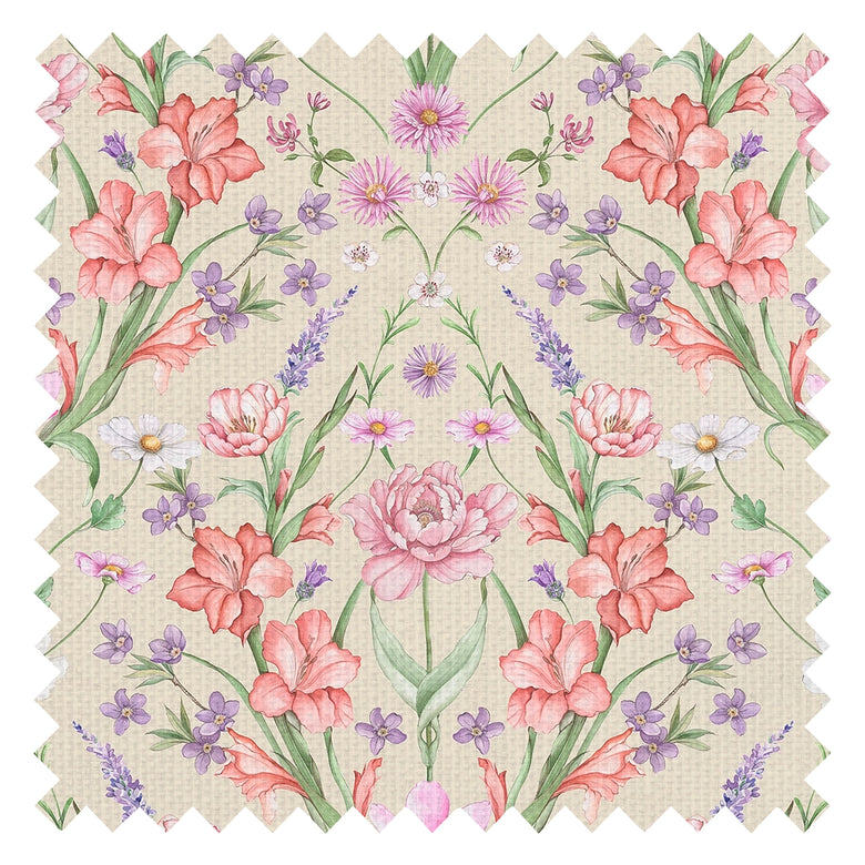 Maisie Fabric in Summer Pinks and Oranges