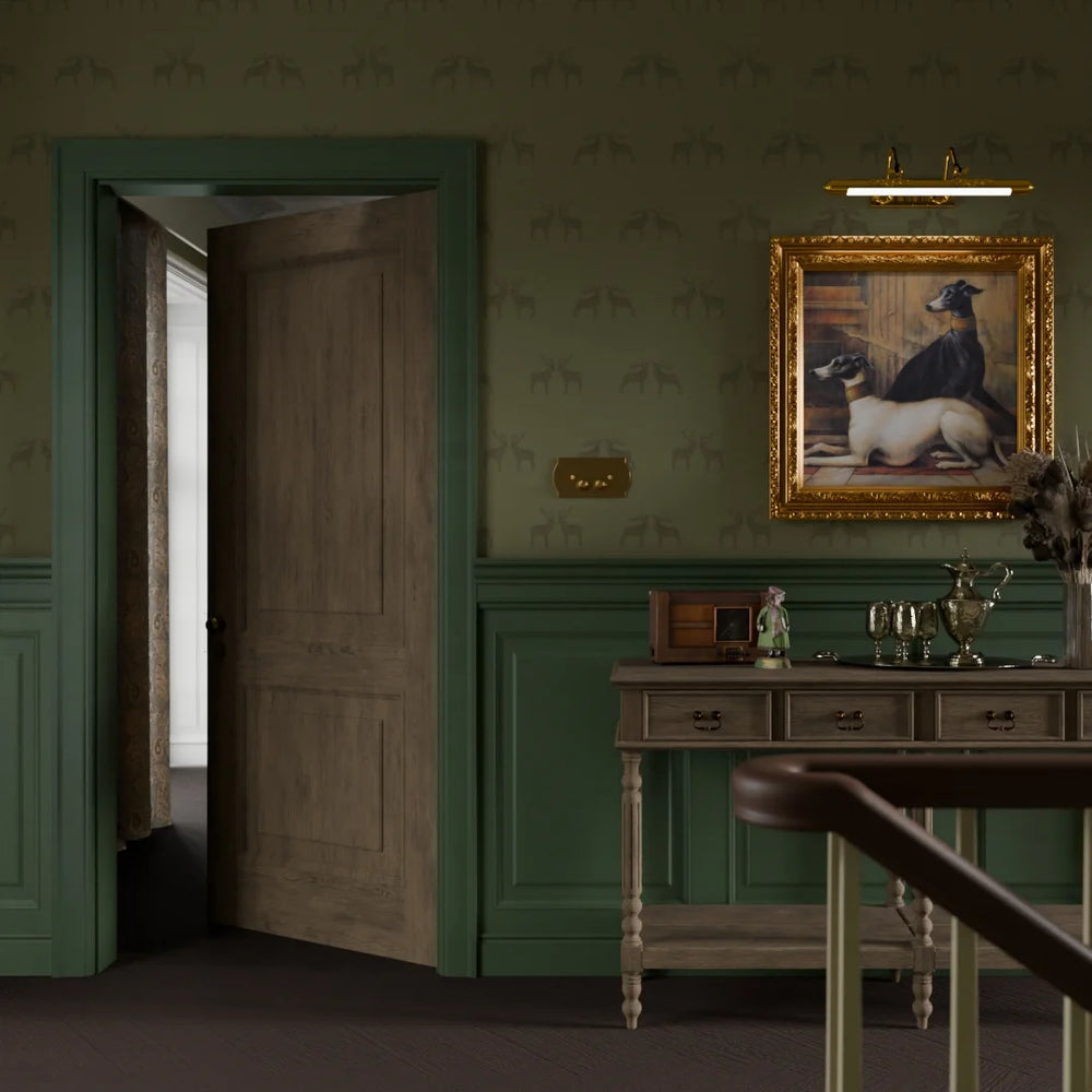 Majestic Stag Wallpaper in Gentleman Green
