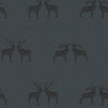 Majestic Stag Wallpaper in Oxford Blue