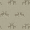 Majestic Stag Wallpaper in Warm Grey