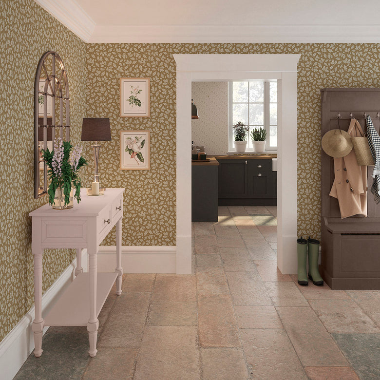 Mighty Oak Wallpaper in Ochre
