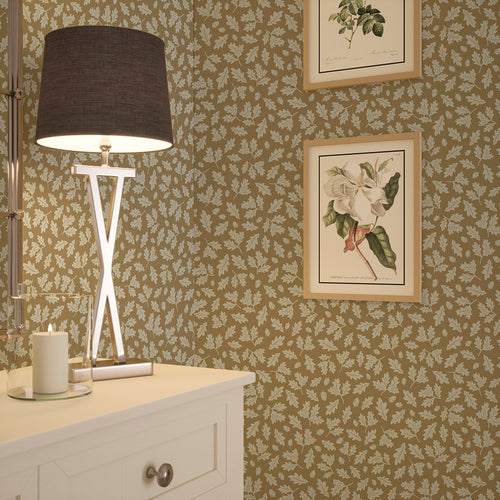 Mighty Oak Wallpaper in Ochre
