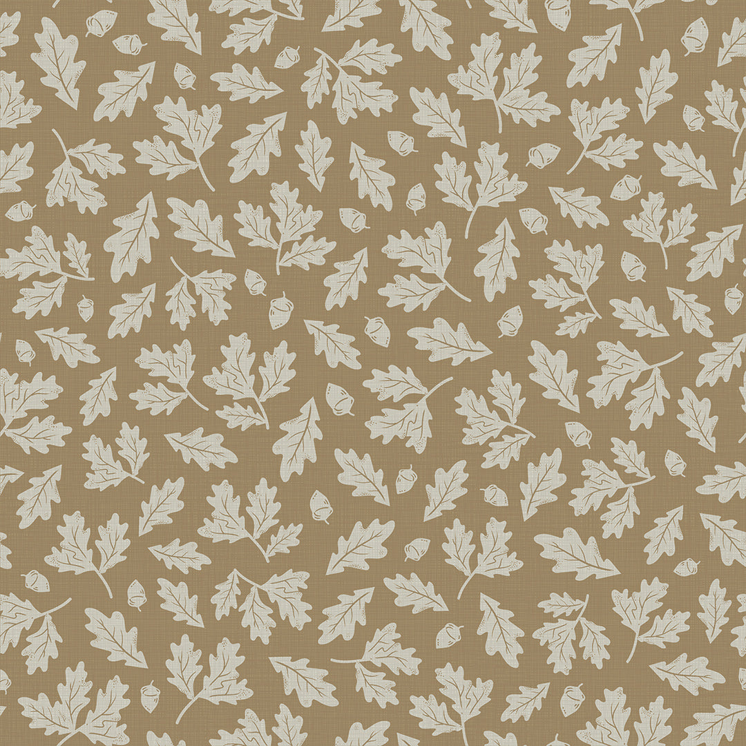 Mighty Oak Wallpaper in Ochre