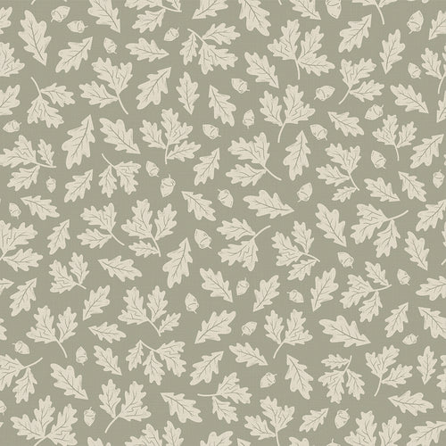 Mighty Oak Wallpaper in Sage Green