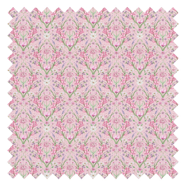 Miniature Maisie Fabric in Summer Pinks and Lilac