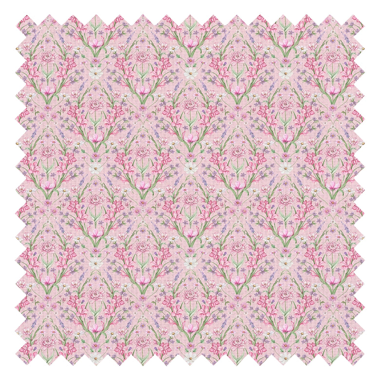 Miniature Maisie Fabric in Summer Pinks and Lilac