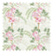 Miniature Palace Garden Fabric in Pink on Cream