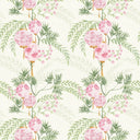 Miniature Palace Garden Wallpaper in Pink on Cream