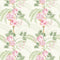 Miniature Palace Garden Wallpaper in Pink on Cream