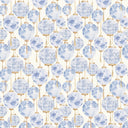 Miniature Silk Lantern Wallpaper in Blue