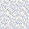 Miniature Silk Lantern Wallpaper in Blue