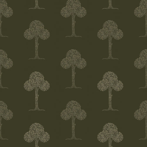 Sample of Mulberry Tree Wallpaper in Gentleman Green