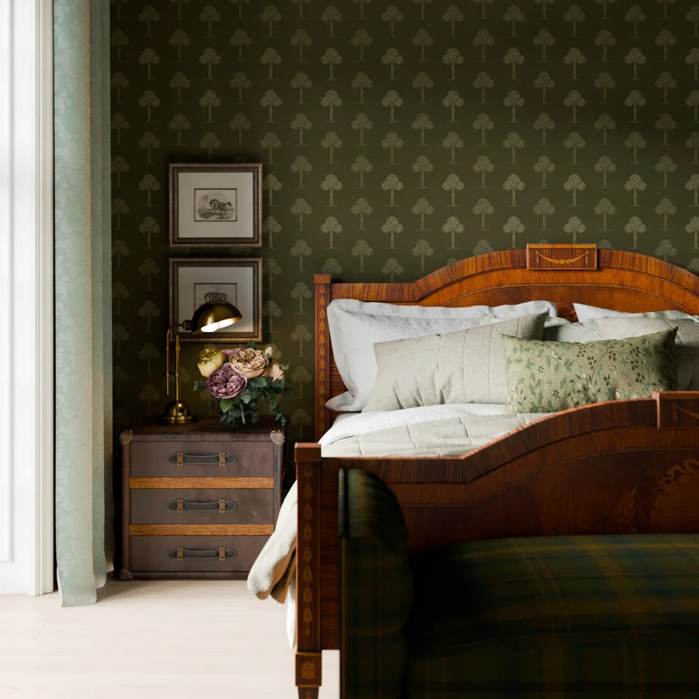 Mulberry Tree Wallpaper in Gentleman Green