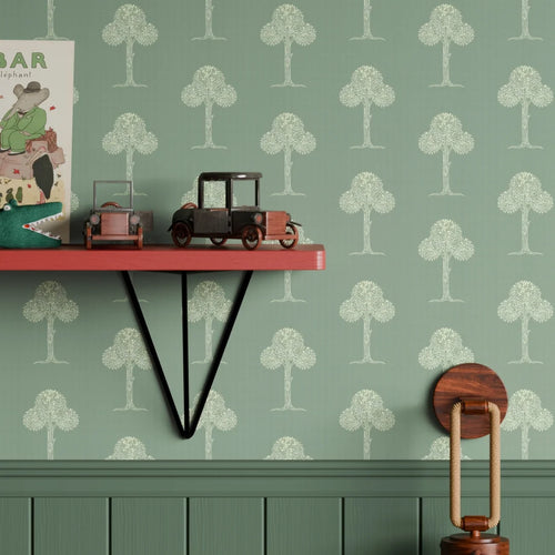 Mulberry Tree Wallpaper in Smokey Green