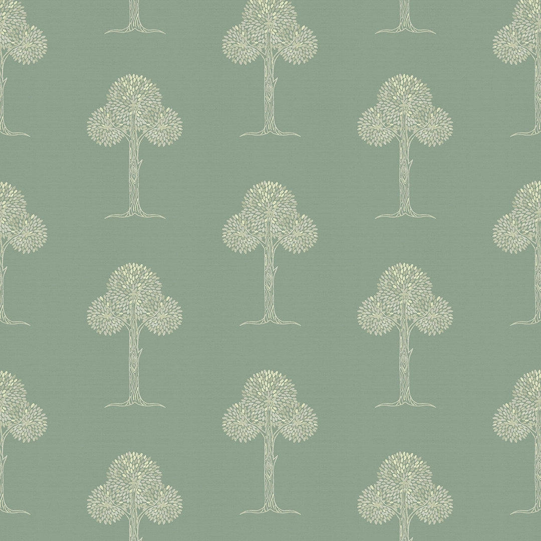 Mulberry Tree Wallpaper in Smokey Green