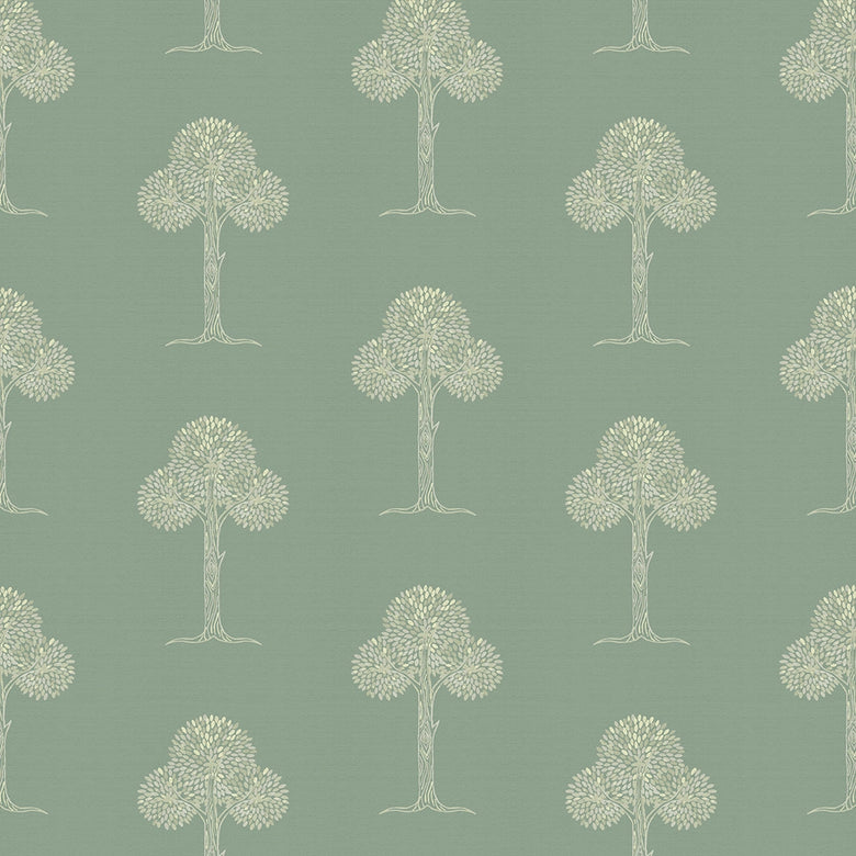Mulberry Tree Wallpaper in Smokey Green