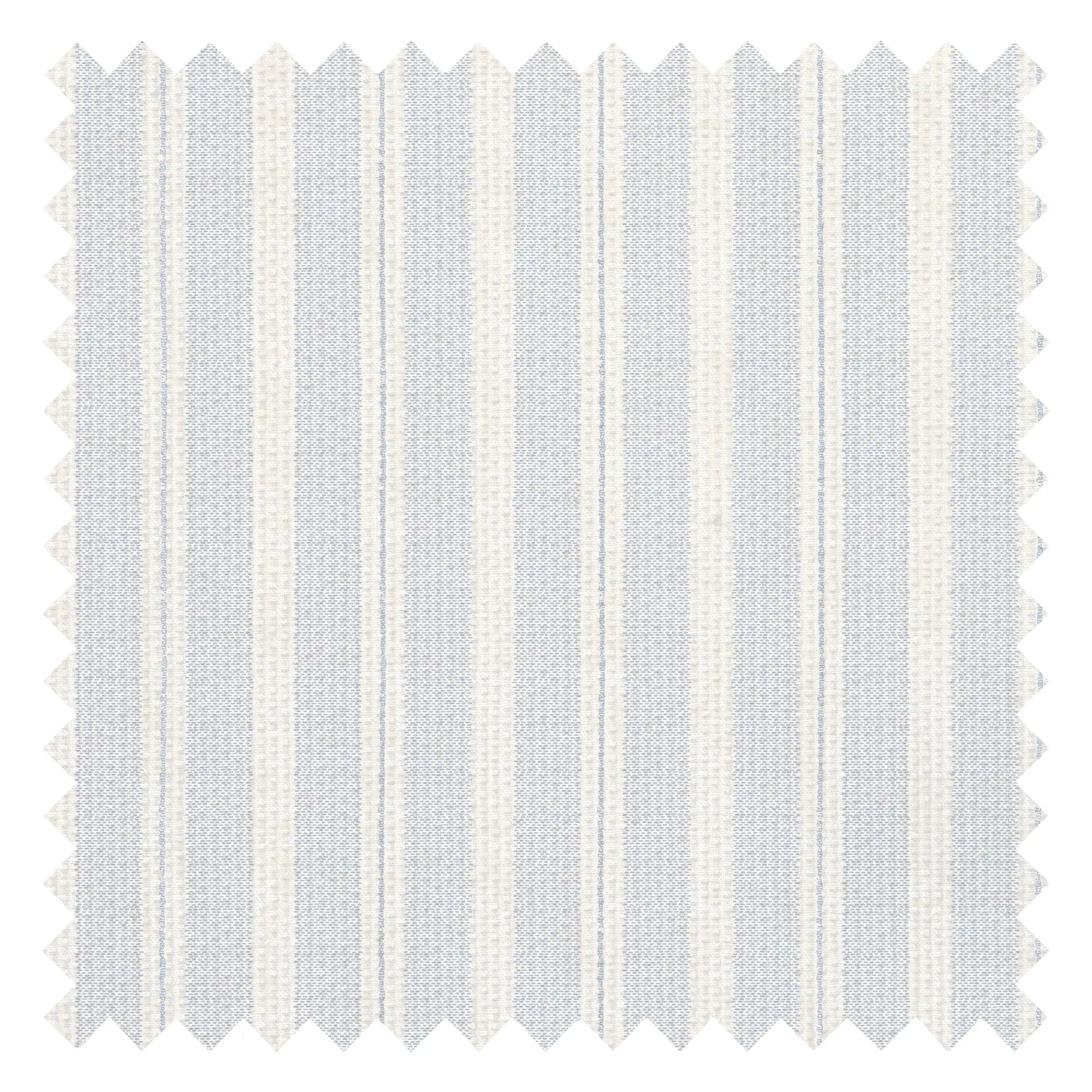 New England Stripe Fabric in Cornflower Blue