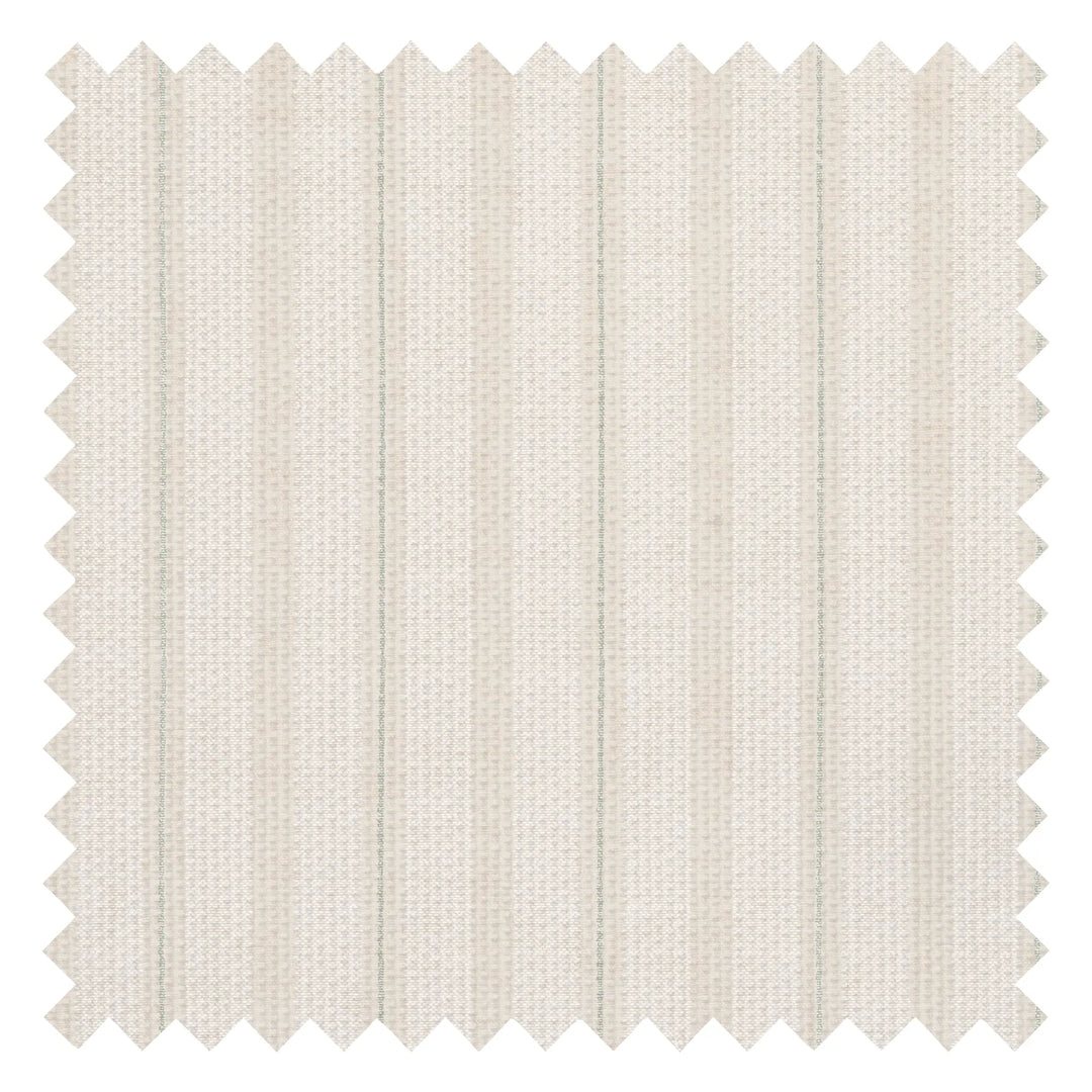 New England Stripe Fabric in Rich Cream
