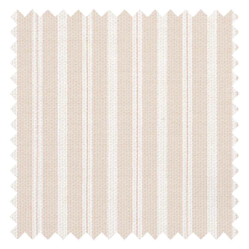 New England Stripe Fabric in Soft Spice
