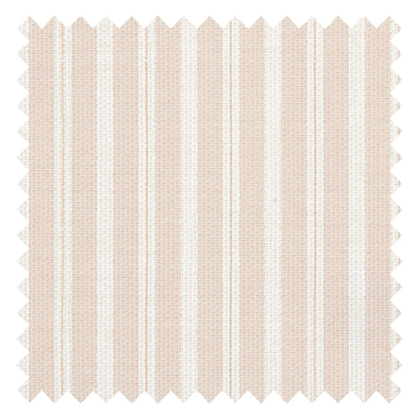 New England Stripe Fabric in Soft Spice